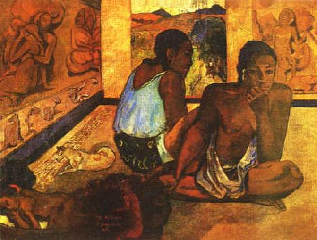 Paul Gauguin  Daydreaming oil painting image